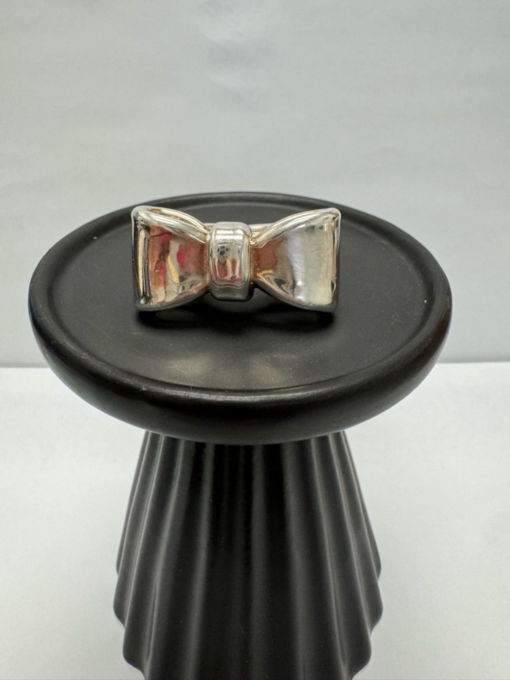 Sterling Silver Large Bow Ring Size 7.5